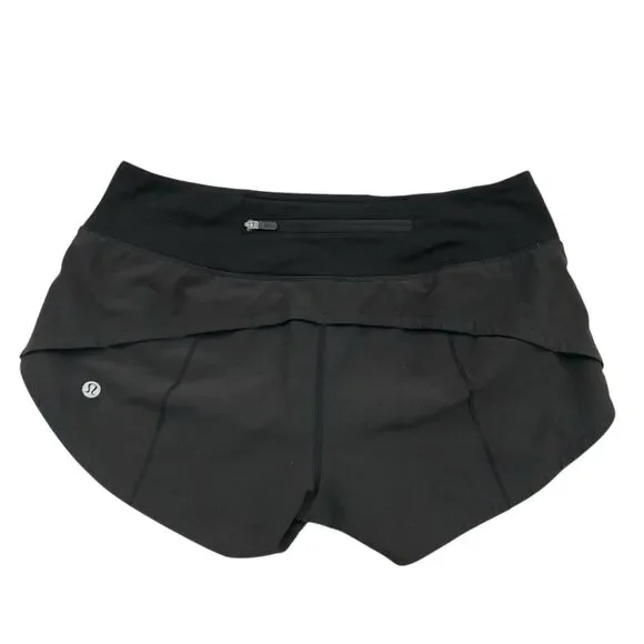 lululemon Hotty Shorts Womens 4 Black Lined Lightweight Athleisure Running Gym - Picture 4 of 9